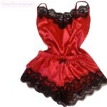 2pc Silk Lingerie Sleepwear Nightgown