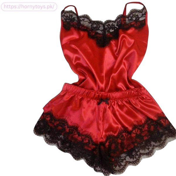 2pc Silk Lingerie Sleepwear Nightgown