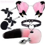 6Pcs Set Fox Tail Butt Plugs