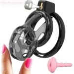 Black Penis Cage with Soft Plastic
