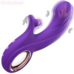 Clitoral G Spot Licking 2 in 1 Dildo Vibrator
