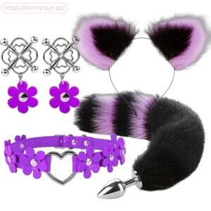 Costume Soft Anal Plug Set Fox Animal