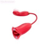 G Spot Vibrator Women Licking Biting Tongue