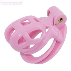 Male Chastity Cage In Pink Color