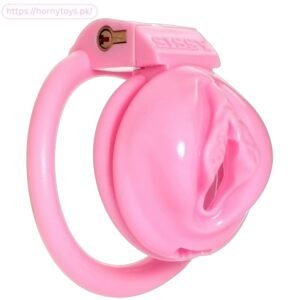 Pink Male BDSM Nylon Chastity Device