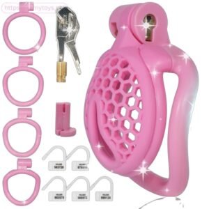 Pink Mini Cock Cage Sex Toy