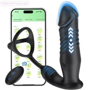 Prostate Massager With Double Cock Rings