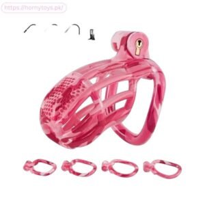 Adjustable Male Chastity Device with 5 Ring Sizes