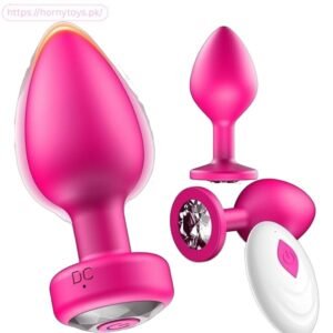 Anal Plug 3Pcs Vibrator LED Color