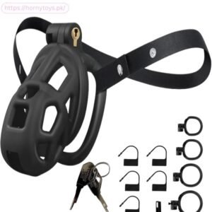 Chastity Cage with Elastic Belt