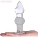 Clear Glass Butt Plug for Couple