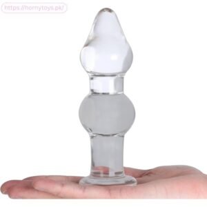 Clear Glass Butt Plug for Couple